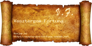 Vesztergom Fortuna névjegykártya